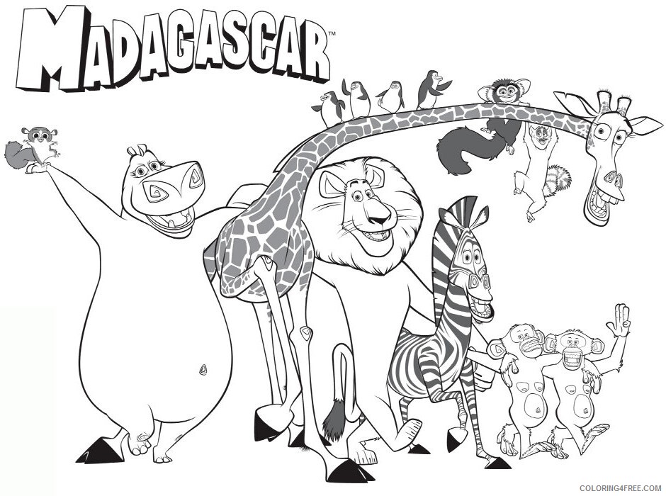 Alex The Lion Coloring Page Printable Sheets alex the lion madagascar coloring 2021 a 3412 Coloring4free