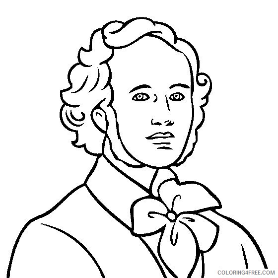 Alexander Hamilton Coloring Pages Printable Sheets Famous Historical