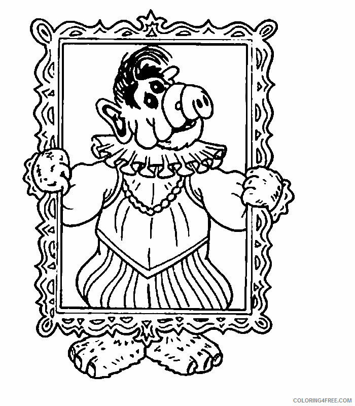 Alf Coloring Pages Printable Sheets Alf 3 2021 a 3436 Coloring4free