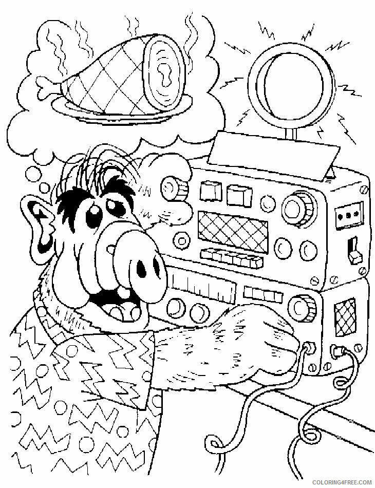 Alf Coloring Pages Printable Sheets Free ALF From 2021 a 3442 Coloring4free