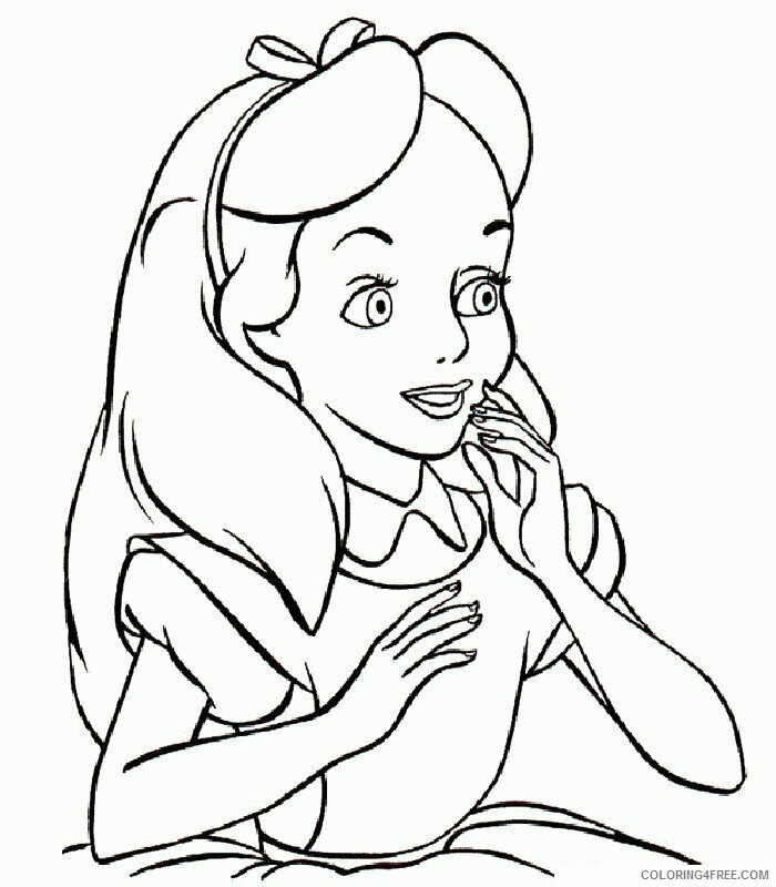 Alice in Wonderland Coloring Sheets Printable Sheets Printouts 2021 a 3662 Coloring4free
