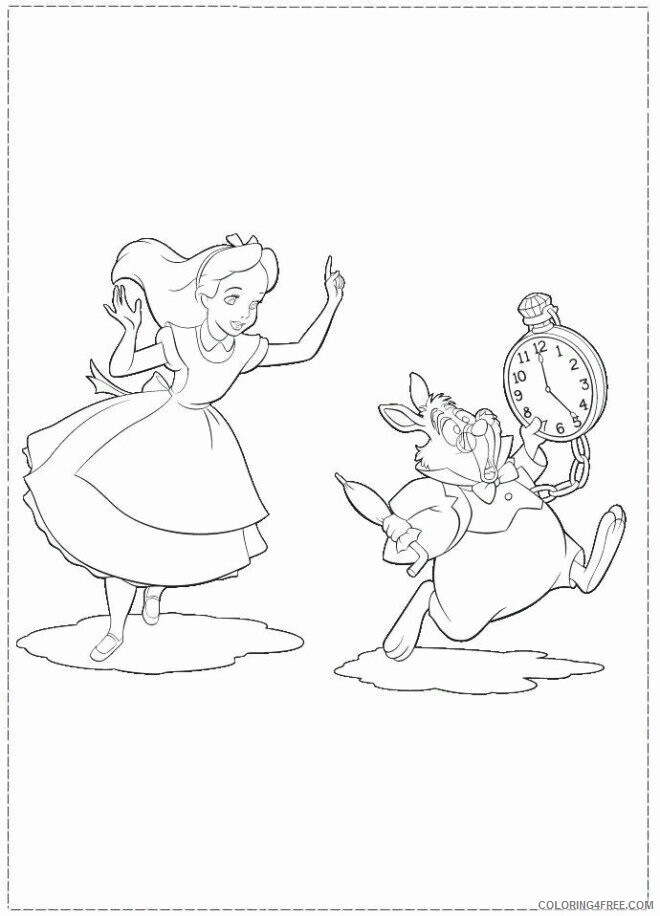 Alice in Wonderland Pages Printable Sheets Alice in Wonderland Coloring48 2021 a 3686 Coloring4free