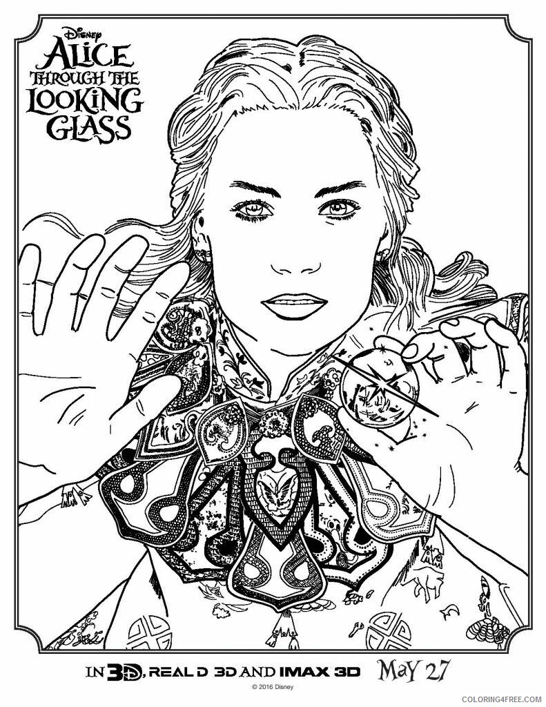 Alice in Wonderland Tim Burton Coloring Pages Printable Sheets 2021 a 3516 Coloring4free