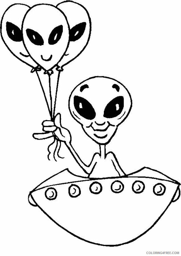 Alien Color Pages Printable Sheets Page Alien pages 2021 a 3721 Coloring4free