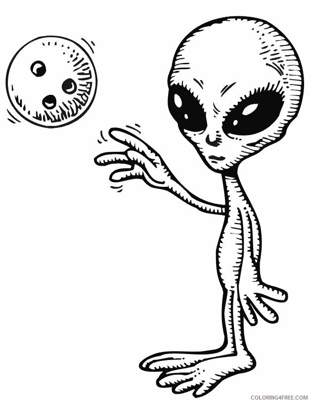 Alien Coloring Pages Printable Sheets get space alien pages 2021 a 3769 Coloring4free