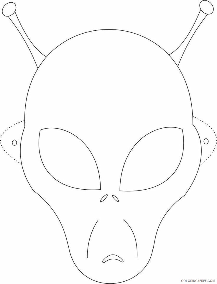 Alien Images for Kids Printable Sheets Alien mask Prop Design jpg 2021 a 3795 Coloring4free