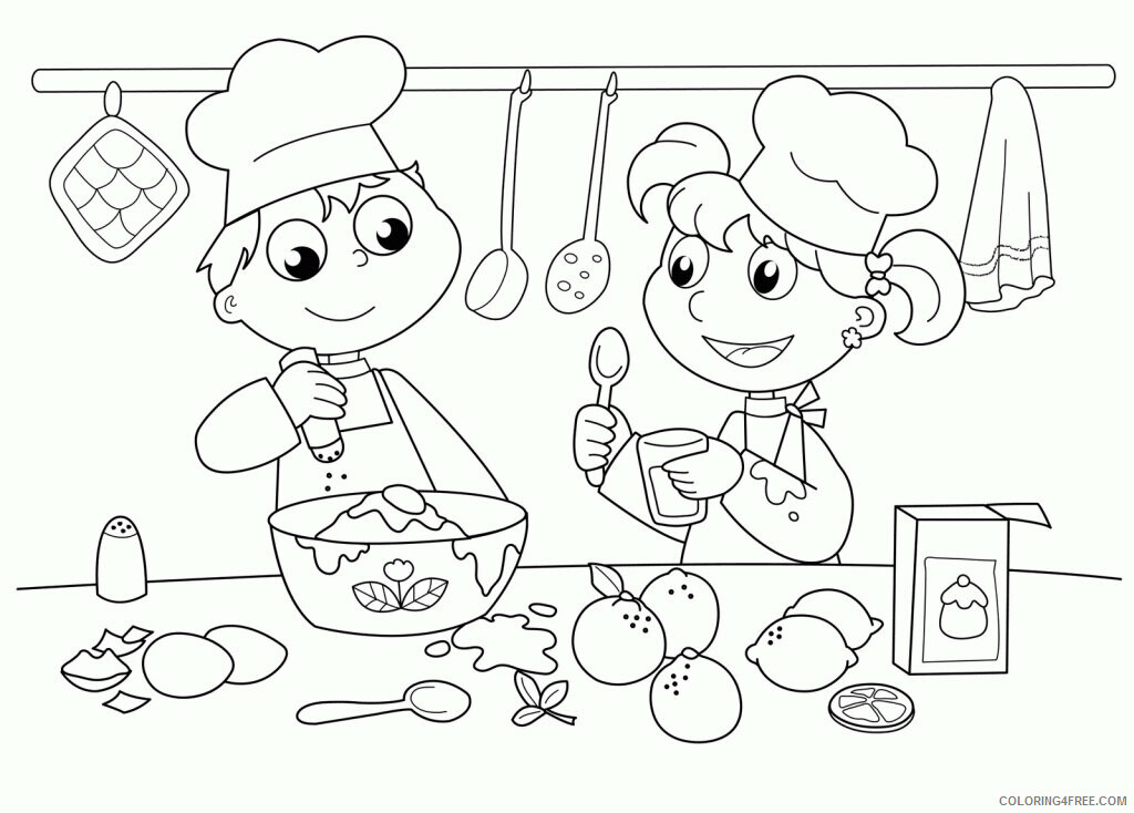 All About Me Coloring Pages for Preschoolers Printable Sheets Baking Pages 2021 a 3888 Coloring4free