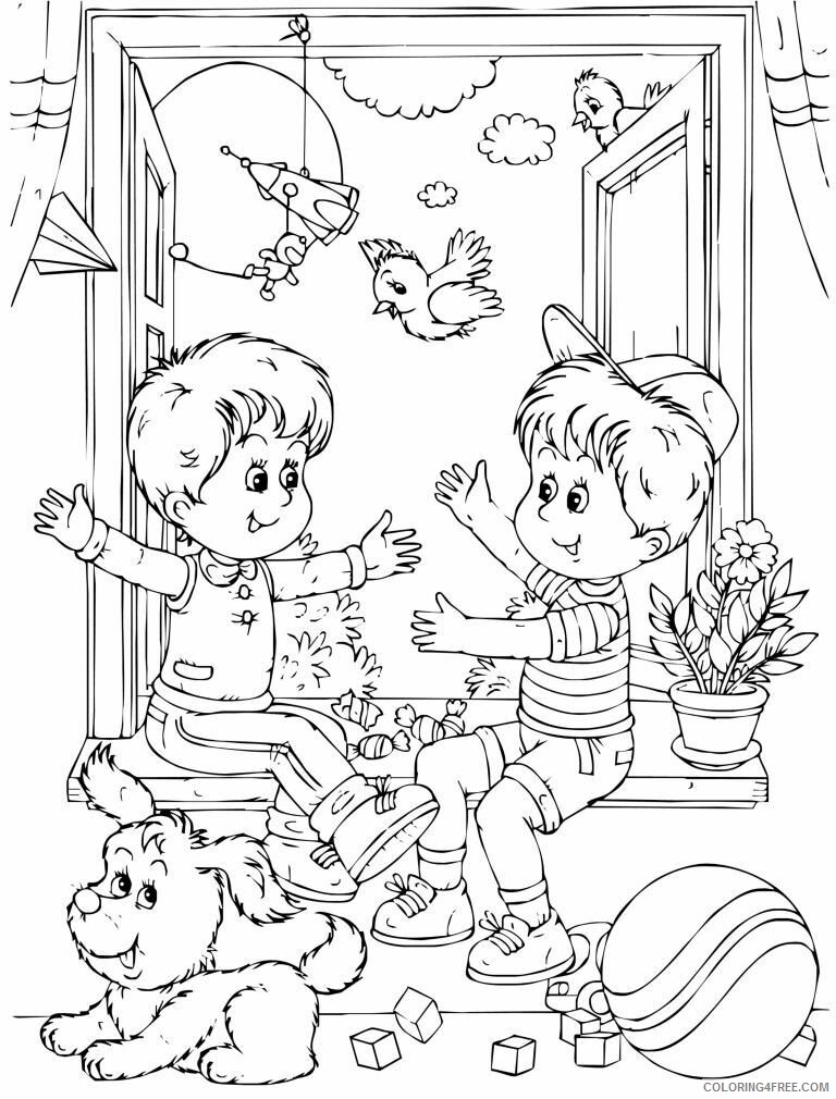 All About Me Coloring Pages for Preschoolers Printable Sheets Friendship 2021 a 3885 Coloring4free