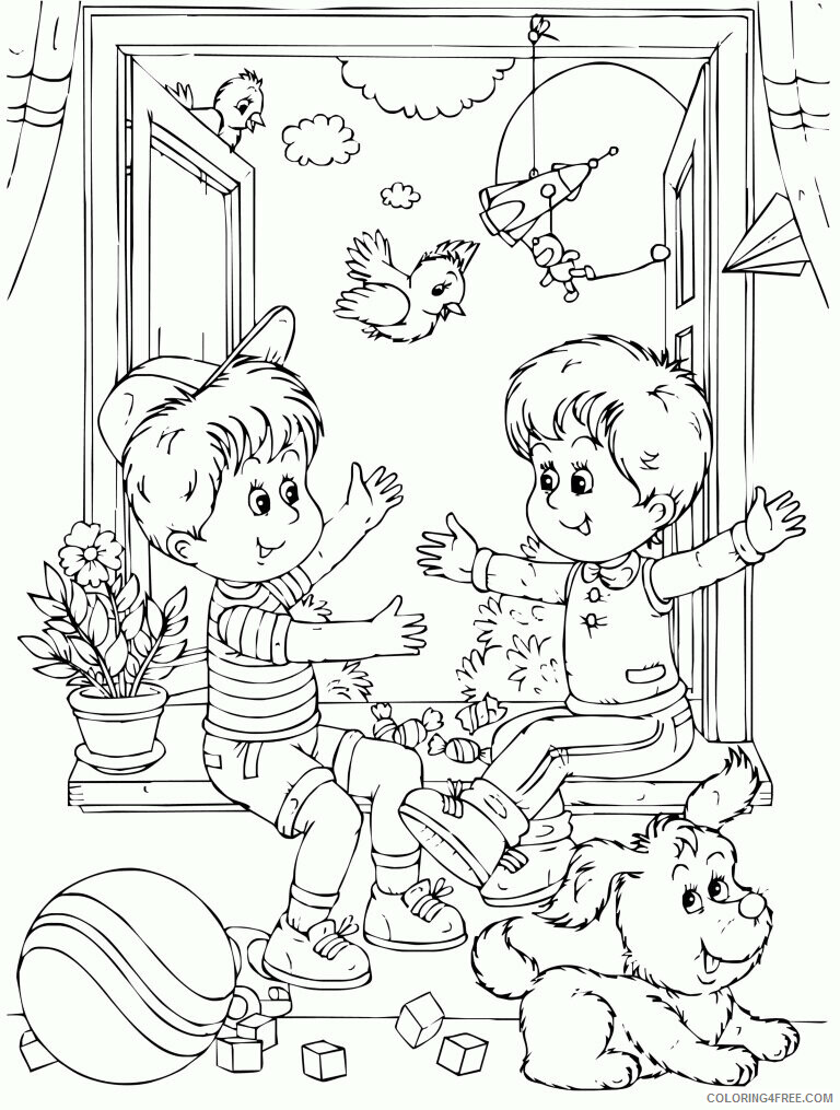 All About Me Coloring Pages for Preschoolers Printable Sheets all about me friendship 2021 a Coloring4free