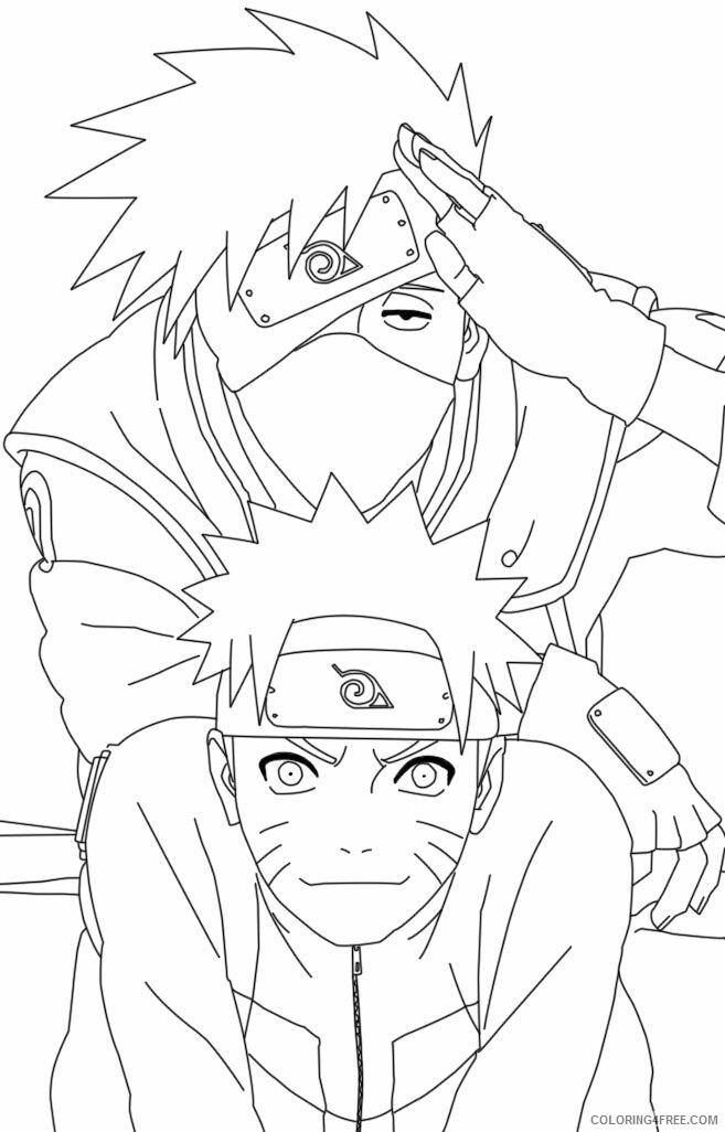 All Akatsuki Members Coloring Page Printable Sheets Naruto And Kakashi Pages 2021 a 3962 Coloring4free
