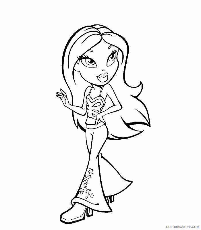 All Bratz Coloring Pages Printable Sheets Bratz 5 Coloring 2021 a 3981 Coloring4free