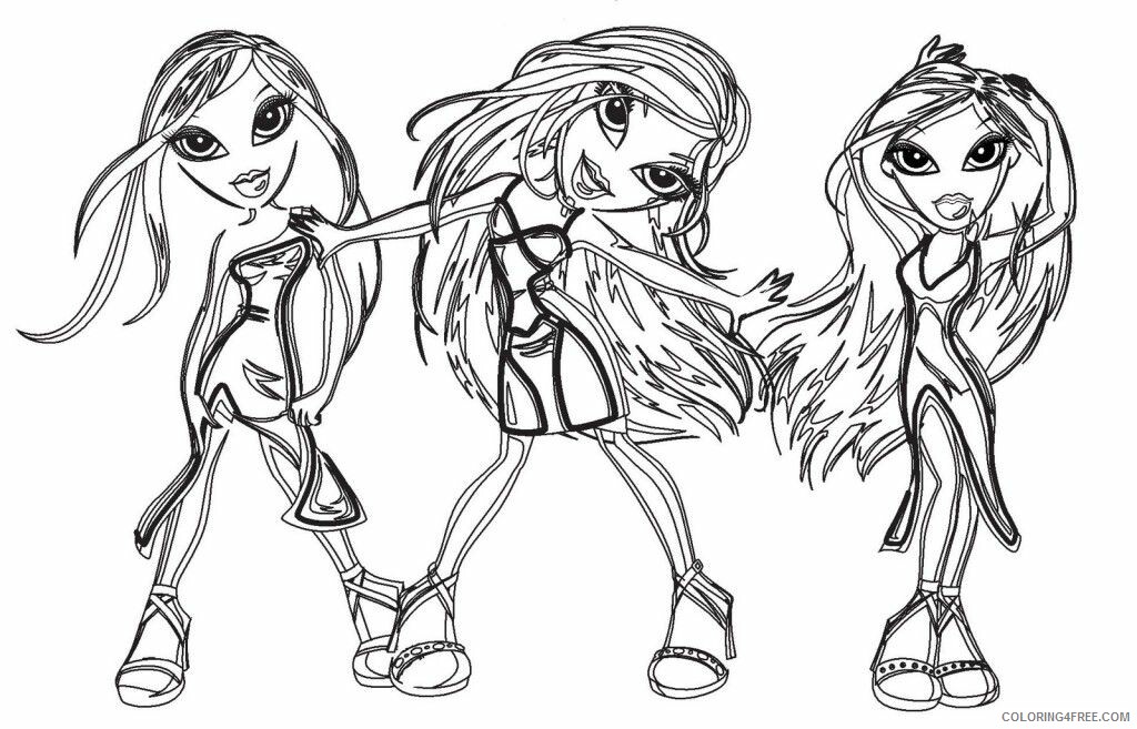 All Bratz Coloring Pages Printable Sheets Bratz Page For 2021 a 3968 Coloring4free