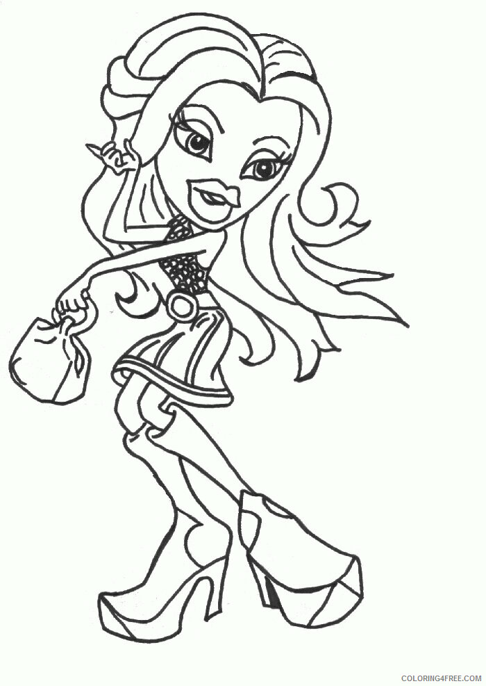 All Bratz Coloring Pages Printable Sheets Bratz and Book 2021 a 3983 Coloring4free