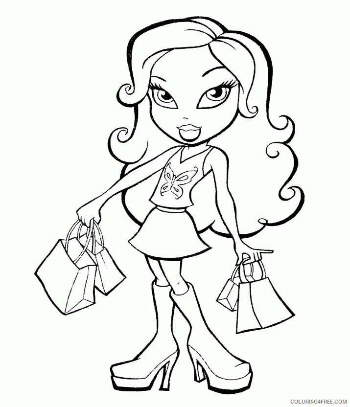 All Bratz Coloring Pages Printable Sheets Cool Bratz – 2021 a 3990 Coloring4free