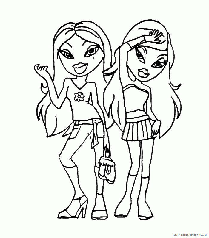 All Bratz Coloring Pages Printable Sheets Free Printable Bratz Pages 2021 a 3994 Coloring4free