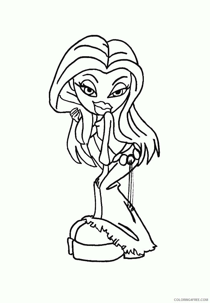 All Bratz Coloring Pages Printable Sheets Free Printable Bratz Pages 2021 a 3995 Coloring4free
