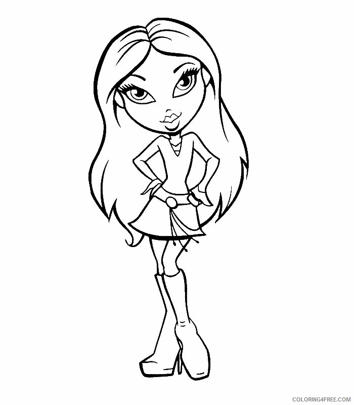 All Bratz Coloring Pages Printable Sheets Free Printable Bratz Pages 2021 a 3996 Coloring4free
