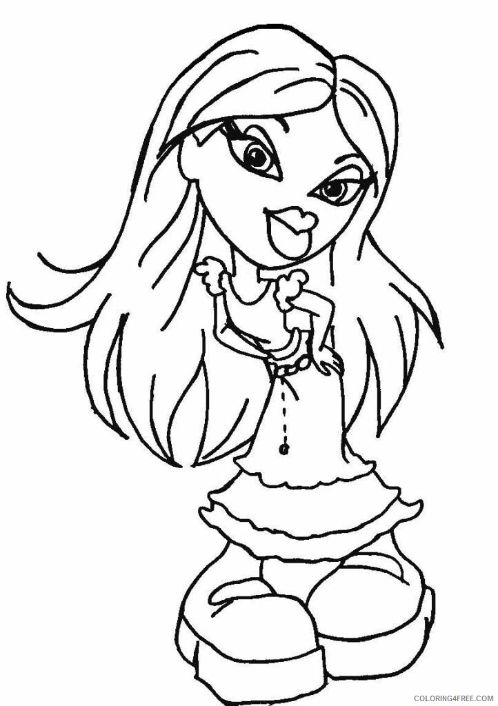 All Bratz Coloring Pages Printable Sheets Free Printable Bratz Pages 2021 a 3999 Coloring4free