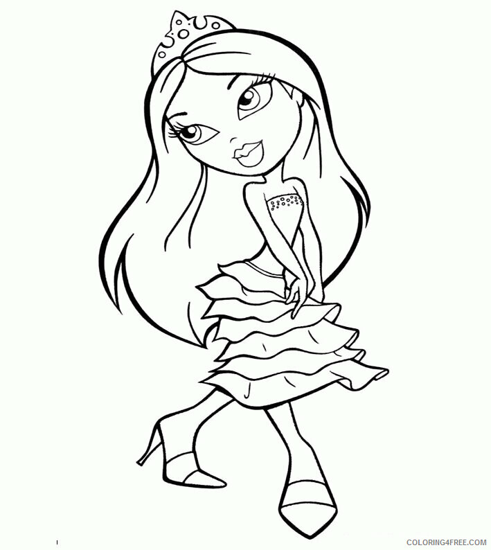 All Bratz Coloring Pages Printable Sheets Free Printable Bratz Pages 2021 a 4001 Coloring4free