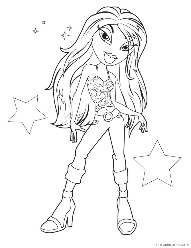 All Bratz Coloring Pages Printable Sheets Free Printable Bratz Pages 2021 a 4002 Coloring4free