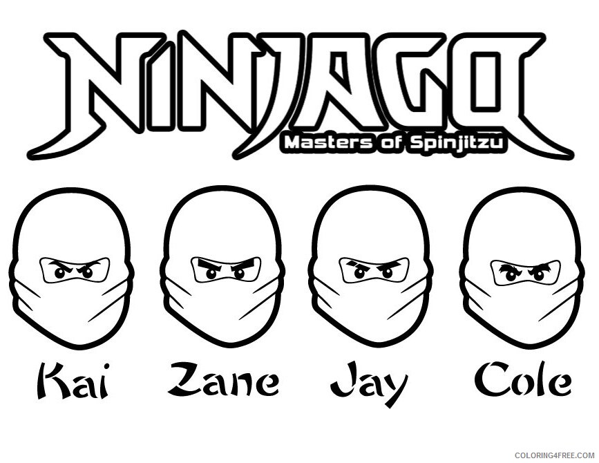 All Coloring Pages Printable Sheets Ninjago All Ninjas – Kai 2021 a 4025 Coloring4free