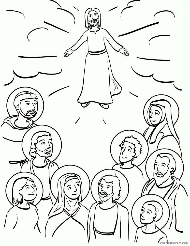 All Coloring Pages Printable Sheets Saints Day Page Bwmaryandjesus 2021 a 4026 Coloring4free