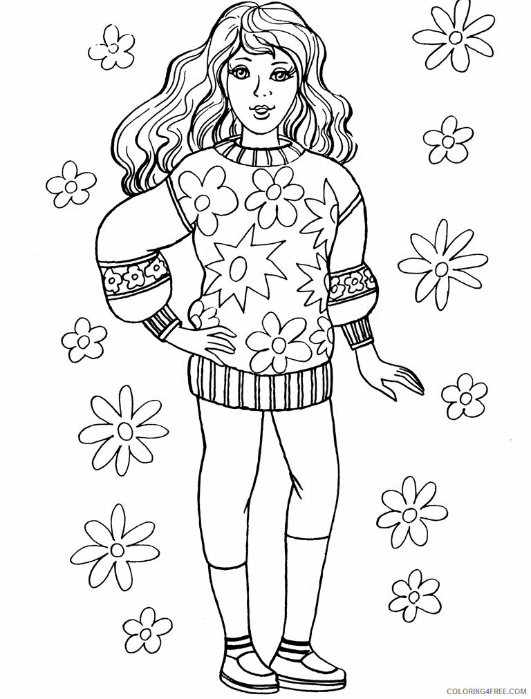 All Coloring Pages for Girls Printable Sheets Free games for kids 2021 a 4040 Coloring4free