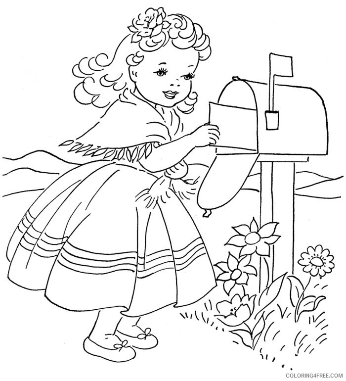 All Coloring Pages for Girls Printable Sheets Little Girl Coloring 2021 a 4049 Coloring4free
