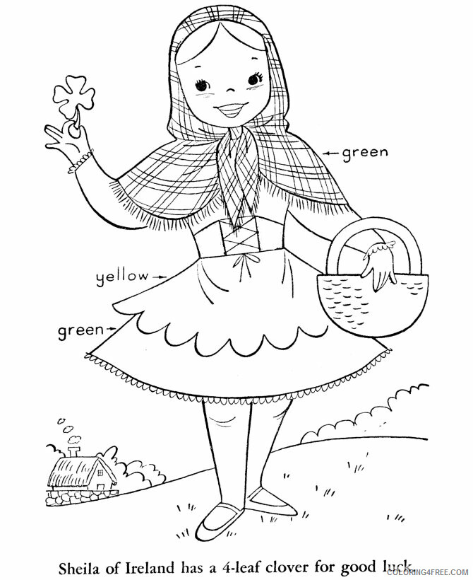 All Coloring Pages for Girls Printable Sheets St Patricks Day Pages 2021 a 4052 Coloring4free