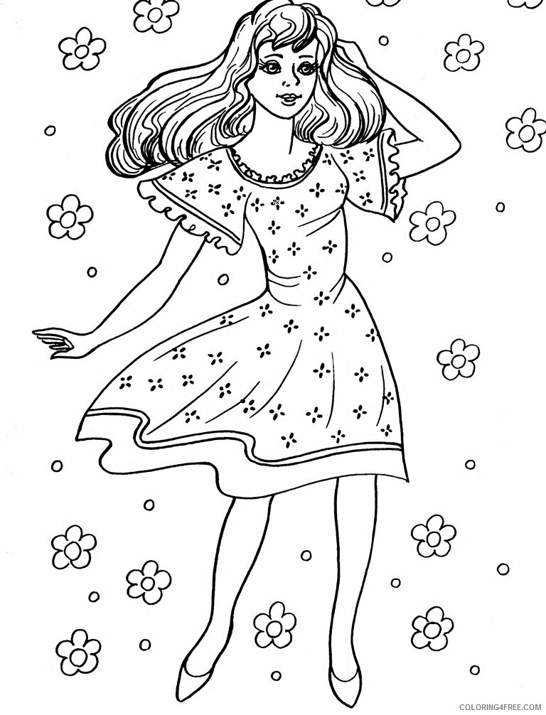 All Coloring Pages for Girls Printable Sheets for Girls Dr 2021 a 4031 Coloring4free