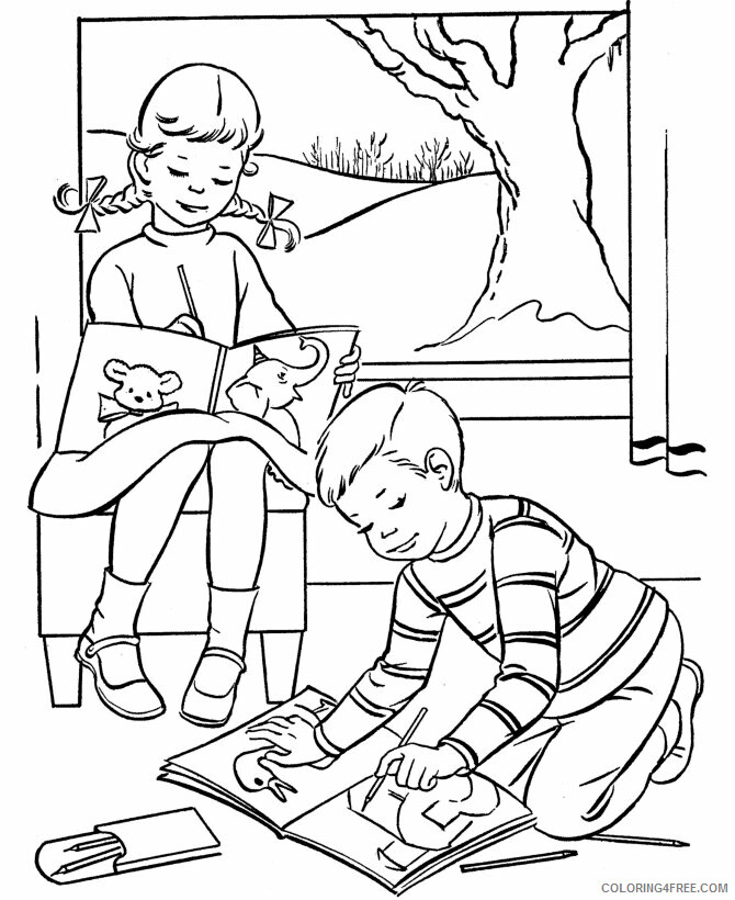All Coloring Pages for Kids Printable Sheets Kids Valentines Day Pages 2021 a 4073 Coloring4free