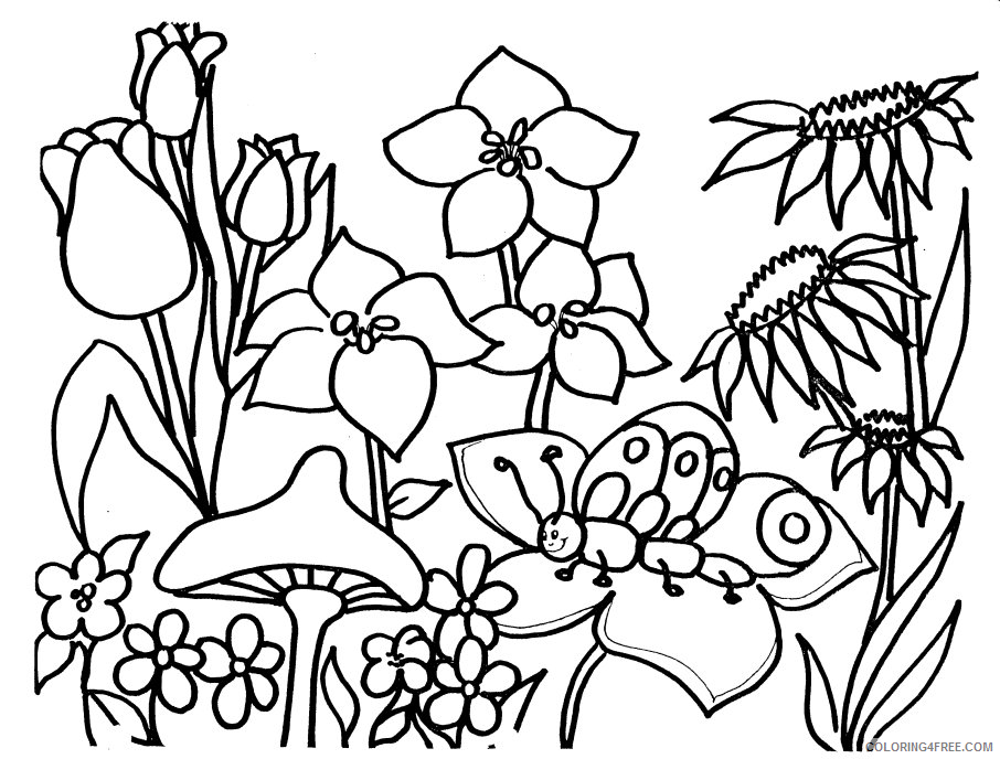 All Free Pics Printable Sheets Free Spring Free 2021 a 4114 Coloring4free