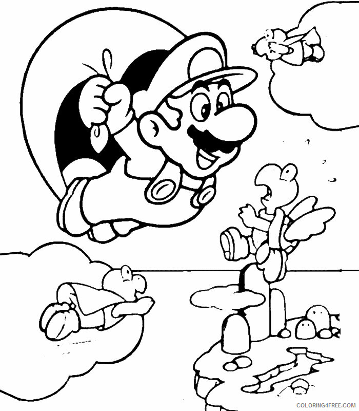 All Mario Character Coloring Pages Printable Sheets All Mario Characters Toadette 2021 A Coloring4free Coloring4free Com