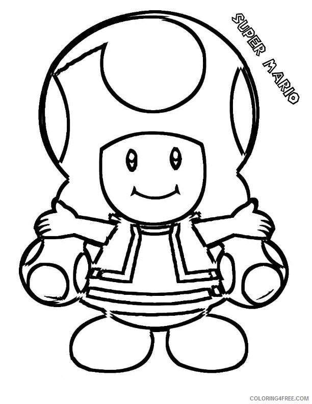 All Mario Character Coloring Pages Printable Sheets Characters Toadette 2021 a 4156 Coloring4free