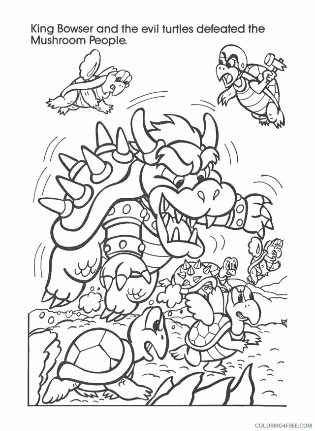 All Mario Character Coloring Pages Printable Sheets Easy Way to Color Nintendo 2021 a Coloring4free