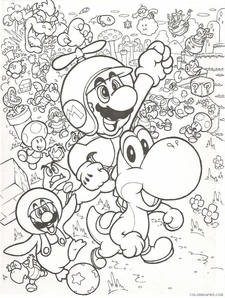 All Mario Character Coloring Pages Printable Sheets Mario Bros Games 2021 a 4162 Coloring4free