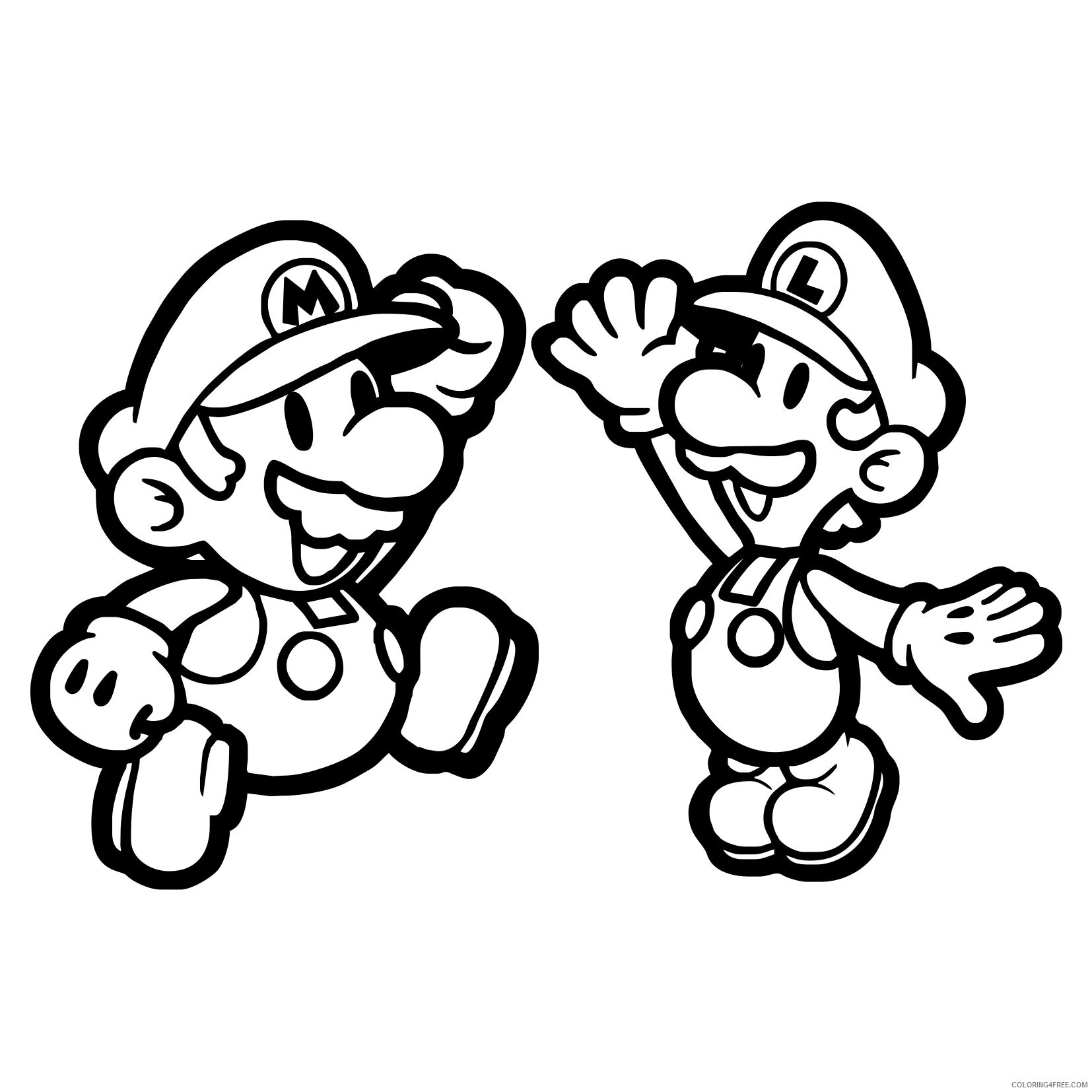 All Mario Character Coloring Pages Printable Sheets Mario Bros Page Coloring 2021 a 4161 Coloring4free