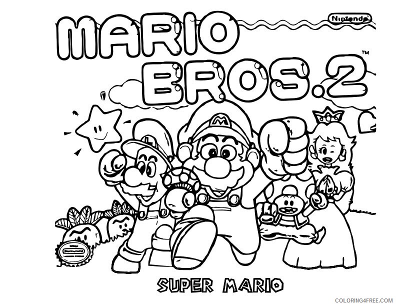 All Mario Character Coloring Pages Printable Sheets Mario Bros Super Mario 2021 a 4163 Coloring4free