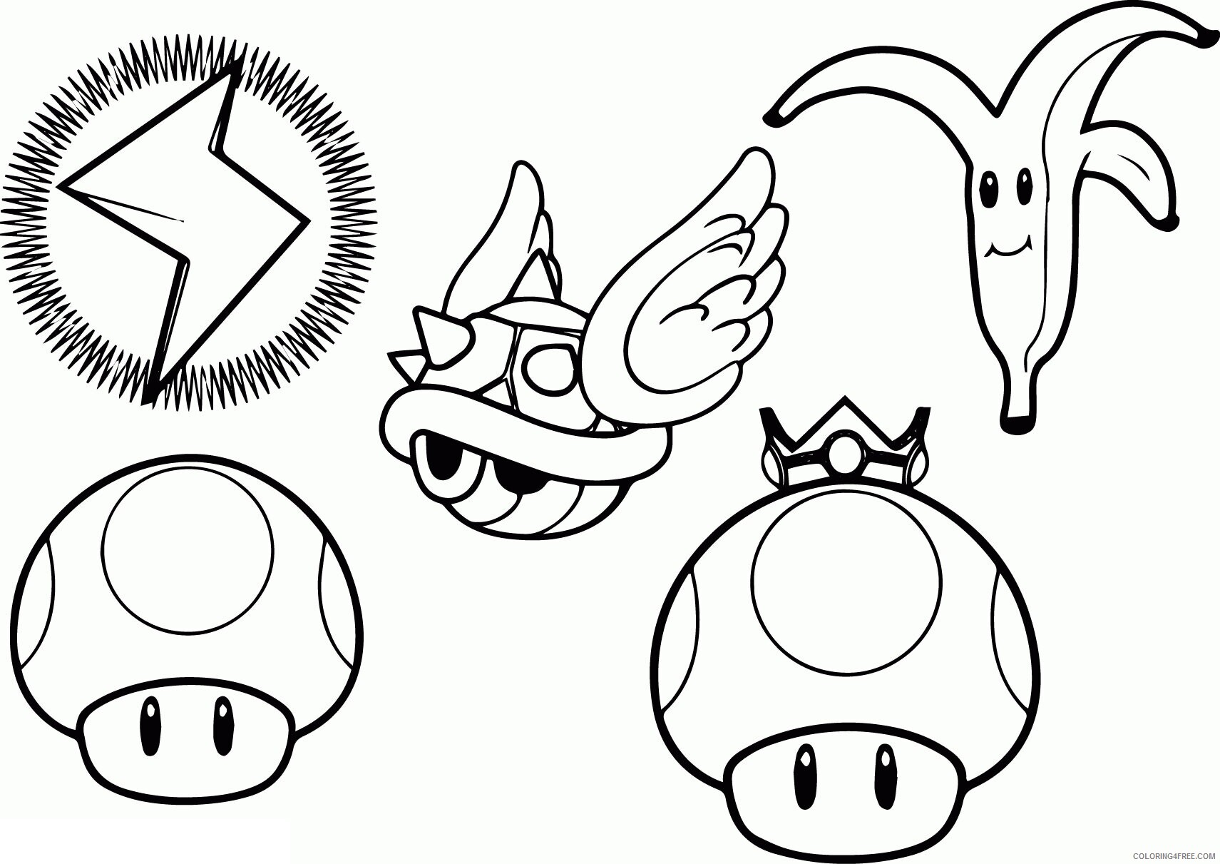 All Mario Character Coloring Pages Printable Sheets Super Mario Characters Page 2021 a 4169 Coloring4free