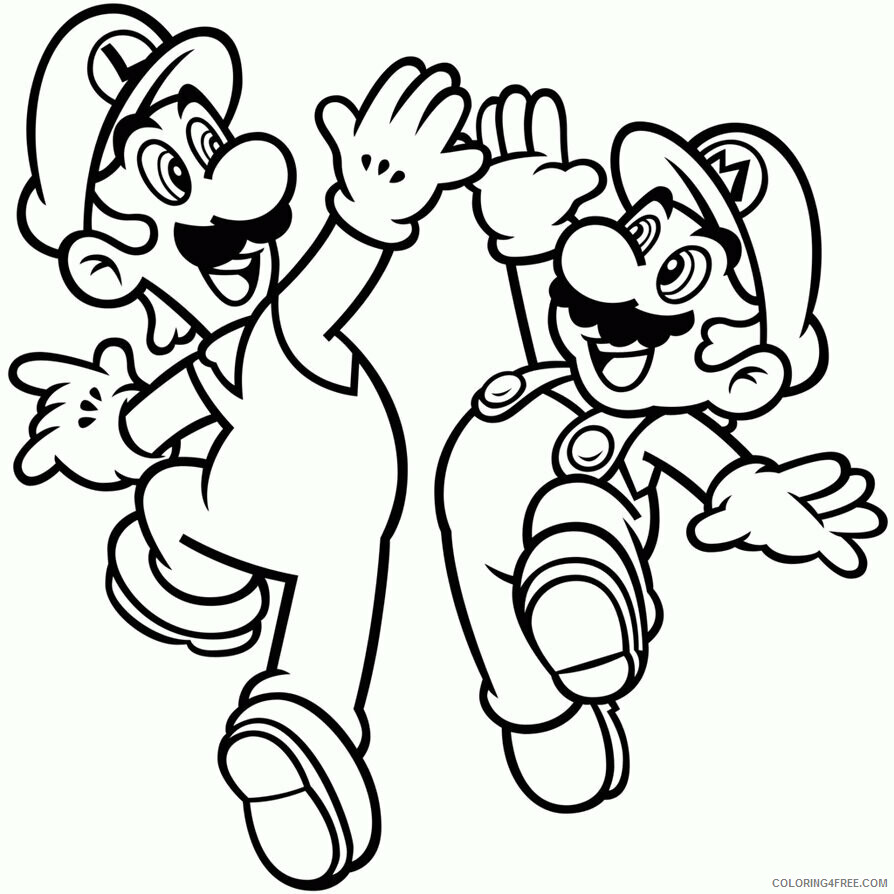 All Mario Character Coloring Pages Printable Sheets coloriages mario bros 3 jpg 2021 a Coloring4free