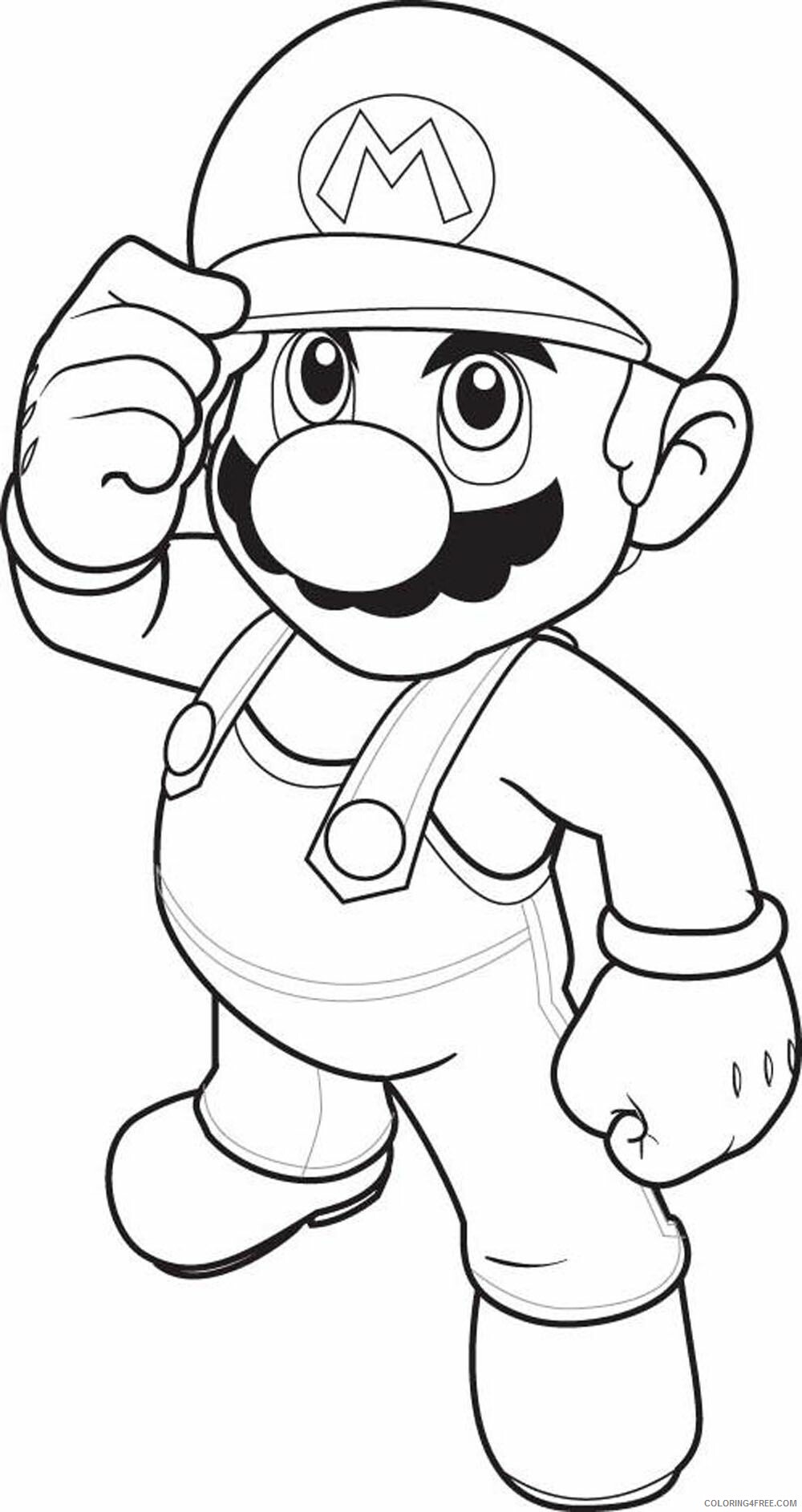 All Mario Character Coloring Pages Printable Sheets super mario to 2021 a 4170 Coloring4free
