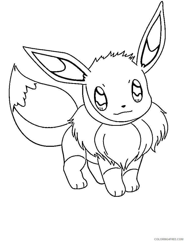 All Pokemon Coloring Pages Printable Sheets Pokemon Eevee Pokemon 2021 a 4186 Coloring4free