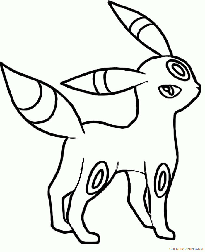 All Pokemon Coloring Pages Printable Sheets Umbreon Pokemon Pokemon 2021 a 4191 Coloring4free
