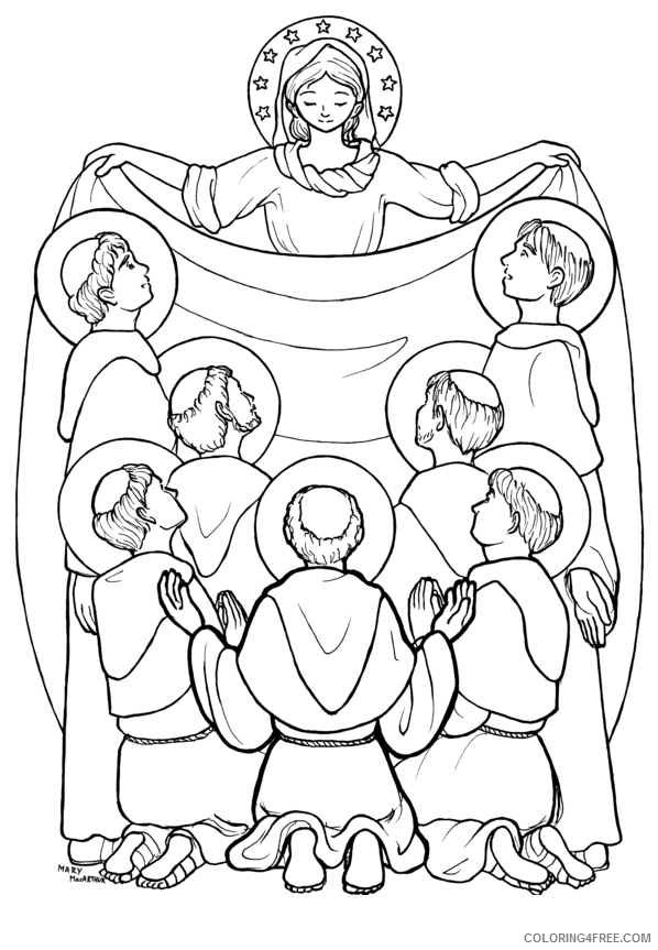 All Saints Day Coloring Pages Printable Sheets All Saints Day Pages 2021 a 4223 Coloring4free