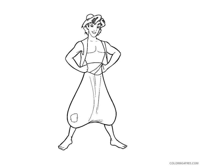 Alladin Coloring Pages Printable Sheets 1 Aladdin Page jpg 2021 a 4250 Coloring4free