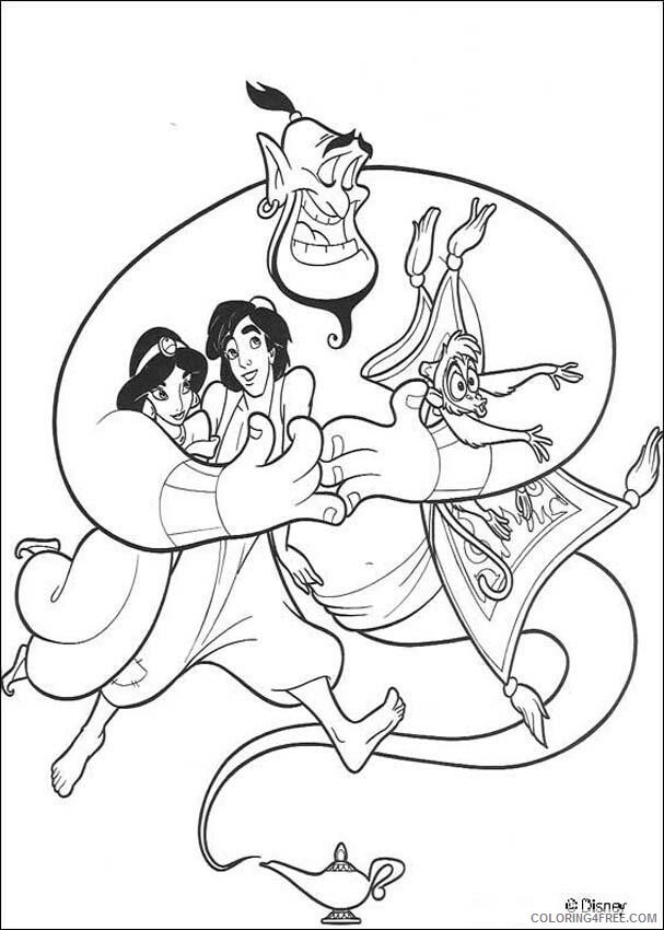 Alladin Coloring Pages Printable Sheets Aladdin 49 free 2021 a 4260 Coloring4free