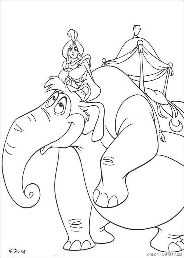 Alladin Coloring Pages Printable Sheets Aladdin Jasmine Aladdin 2021 a 4253 Coloring4free