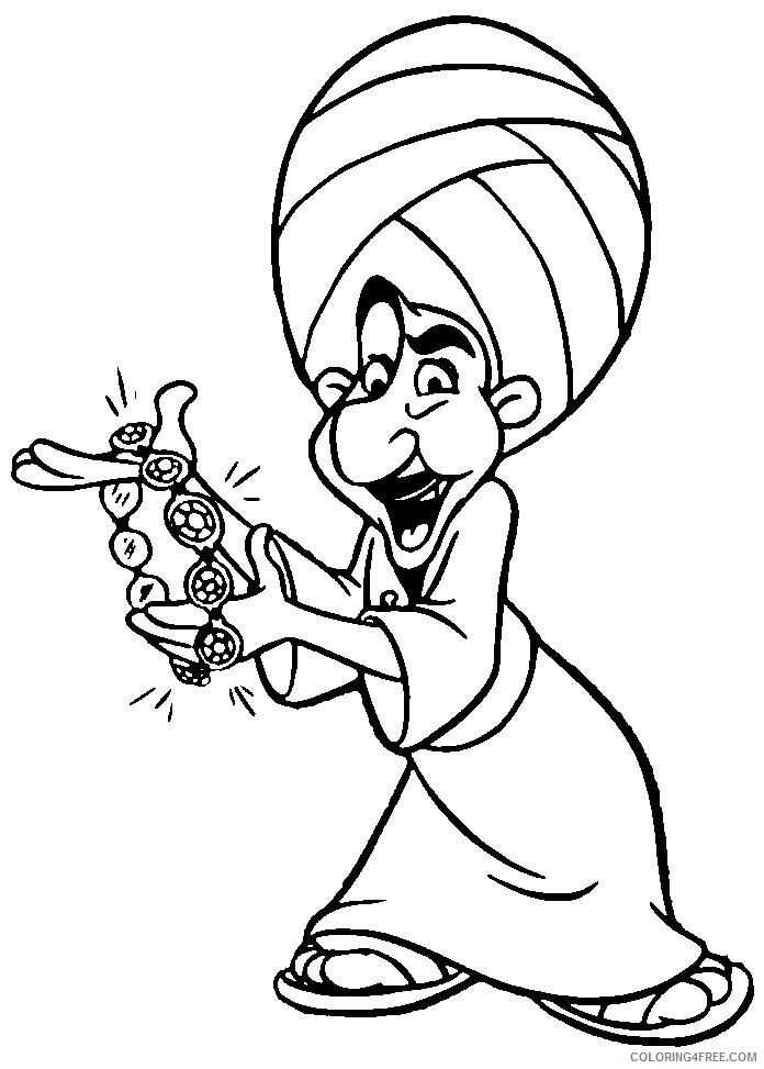 Alladin Coloring Pages Printable Sheets Disney Aladdin Printable Pages 2021 a 4263 Coloring4free