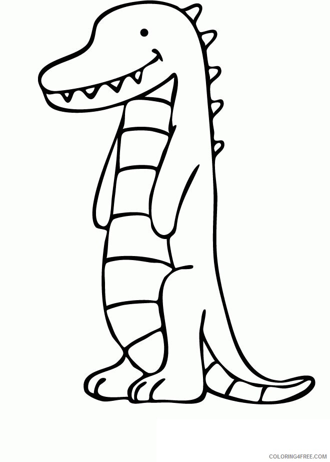 Alligator Color Printable Sheets Alligator Page Free coloring 2021 a 4271 Coloring4free