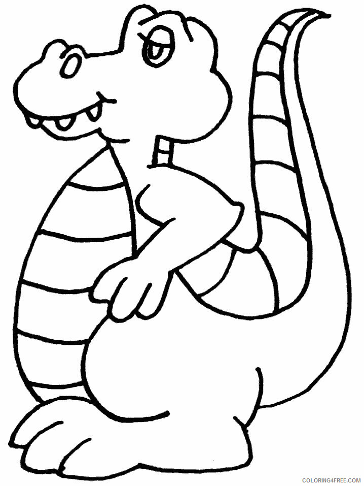 Alligator Coloring Pages Printable Sheets Alligator Animals 2021 a 4301 Coloring4free